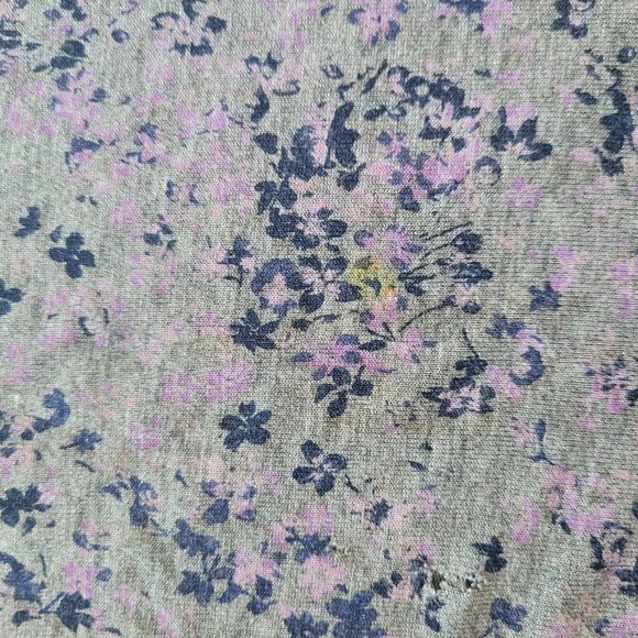 XL Joe Fresh Grey Floral Relaxed Tee - Picture 6 of 9